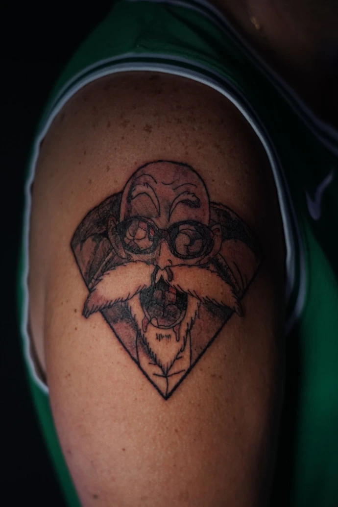 tatouage manga Dragon Ball sur bras - BIW INK tatoueur Avignon